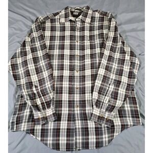 Alexander Julian Colours Plaid Shirt Medium LS 100% Cotton
